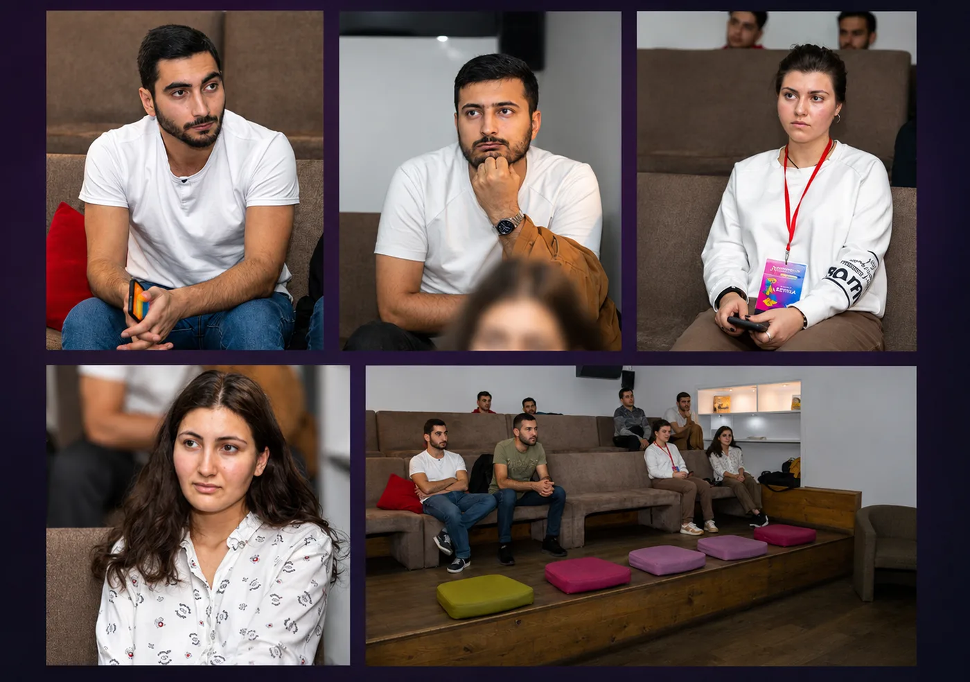 Attendees listening during the Clean Code talk at The LOFT